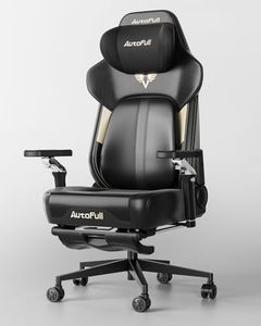 AutoFull M6 Gaming Chair with Climate Control Massage – Ventilated & Heated Seat, 3rd-Gen Active Lumbar Support, 360° Adjustable Armrests, Ergonomic Chair for Gamers & Home Office (Black)