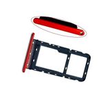 BringUAll Replacement Sim Card Holder Tray Slot Compatible with Motorola Moto E7 Power Red