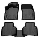 SMARTLINER Custom Fit Floor Mats 2 Row Liner Set Black Compatible with 2019-2022 Audi Q3