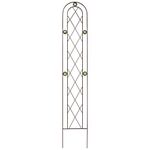 Arcadia Garden Products TR02 Arched Garden Trellis, 5' x 10", Black