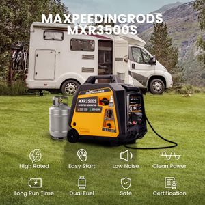 maXpeedingrods Dual Fuel Generator 3500W – Portable Power Supply