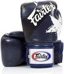 Fairtex Boxing Kickboxing Muay Thai Style Sparring Gloves Training Punching Bag Mitts (8 oz, Solid Blue)