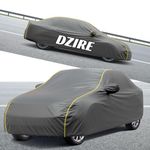 Kayme Premium 6 Layers Car Cover for Dzire Dustproof, Waterproof & UV Protection | All Weather Outdoor Full Body Cover | Sun, Rain, Dust, Snow & UV Resistant (Grey, Dzire)