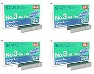 MAX No.3-1M Flat Clinch Staples (24