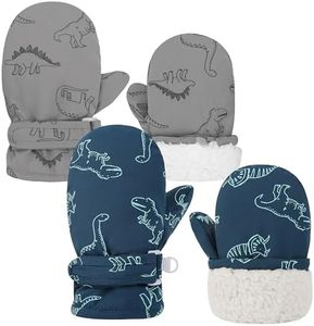 Sea Zaela Baby Toddler Winter Snow Gloves Waterproof Mittens Fleece Lined Infant Baby Boys Girls Winter Warm Gloves 6-24 Month