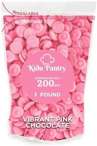 Kidu Pantry Melting Chocolate Wafers Bulk In Resealable Bag (Vibrant Pink New, 1 Pound)