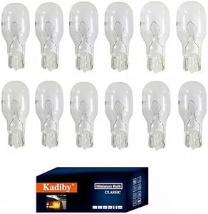 Kadiby 12 Bulk Pack 921 Bulb, Camper Rv 921ll 921cv 912ll T15 912 904 906 916 W16W Backup//Stop/Trunk Cargo/Signal Auto RV Camper Light Bulbs Fit for Accord, Silverado,Ram Pickup, Cherokee