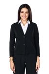 Channel-F COPPERNIK Women's Single Breasted, Regular Fit Formal Blazer (Large) Black