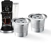 Ninja Stainless Reusbale Coffee Capsule Refiilable Coffee Pod Compatiable with Ninja CFP201 CFP301 Dual Brew Pro Ninja Coffee Maker (A) (B)