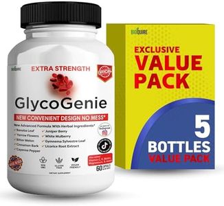 BIOQUIRE GlycoGenie Extra Strength Support Supplement, 60 Veggie Capsules, with Banaba Leaf, Juniper Berry, Vitamin C, E & Biotin (5)