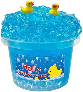 QOFRJTU Charming Blue Crunchy Fishbowl Bead Slime,Super Soft and Non-Sticky, Great for Birthday Gifts for Girl and Boys,Party Favors,Christmas Stocking Stuffers