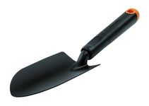 Fiskars Ergo Trowel, for Tough Soil, Length 30cm, Durable Steel Head/Plastic Handle, Black/Orange, 1027017