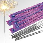 25cm (10") Large Party Sparklers | Handheld Sparklers | Great for any Occasion (50 Sparklers)