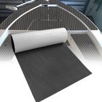 HZCHIONE Boat Flooring Black 240x115cm EVA Foam Boat Decking Non-Slip Boat Mat Self-Adhesive Foam Boat Deck Flooring Boat Carpet Mat Rolls for Kayak Deck Boat Yacht Flooring Motorboat