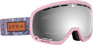 Spy Optic Marshall Snow Goggles | Ski, Snowboard or Snowmobile Goggle | Two Lenses with Patented Happy Lens Tech (Native Nature Pink-Happy Gray Green w/Silver Spectra+Happy Yellow w/Lucid Green)