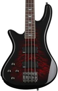 Schecter Stiletto Extreme 4 LH Left-handed Bass Guitar - Black Cherry