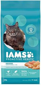 IAMS Proactive Health Dry Cat Food Adult - Indoor Weight & Hairball Care - Chicken & Turkey, 3.18kg Bag