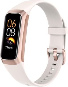 Fitness Tracker with Heart Rate/Blood Oxygen/Sleep Monitor, 20+ Sports Modes Smart Watches for Women/Men, Activity & Step Tracker Smart Watch for Android/iOS Phones (White)