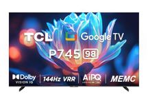 TCL 248 cm (98 inches) 4K Ultra HD Smart LED Google TV 98P745 (Black)