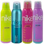 Nike Female Deodorant Spray, 200Ml Pack Of 4 (Casual, Up Or Down, Trendy And Original)