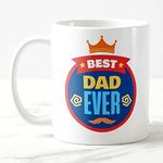 exciting Lives - Best Dad Ever Coffee Mug - Gift for Father's Day, Birthday, Christmas Day- for Father Dad Papa - Microwave Safe, 330 ml