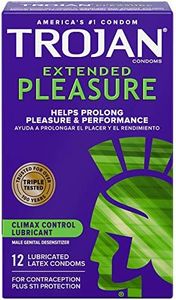 Trojan Extended Climax Control Lubricated Condoms, 12 Count