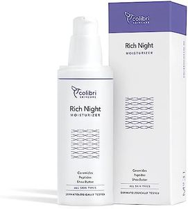 colibri skincare RICH NIGHT MOISTURIZER (80ml) - Crème hydratante visage pour une régénération accélérée pendant la nuit - Crème de nuit pour une barrière cutanée forte avec du beurre de karité