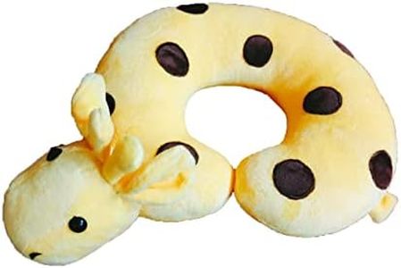 Tickles Soft Stuffed Plush Animal Giraffe Travel Neck Pillow (Size: 30 cm Color: Yellow and Brown)