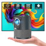 Smart Auto Focus Projector 4K Supported with WiFi6 Bluetooth 5.0,Native 1080P Portable Home Cinema Projector,HDR10,4D Keystone Correction,50% Zoom,Compatible with phone/Fire Stick for Bedroom/Outdoor