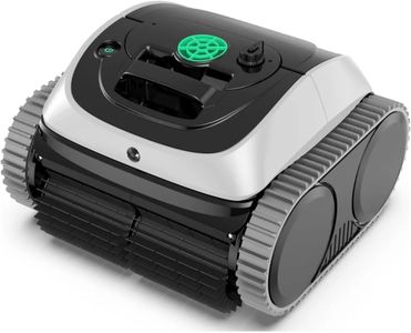 WYBOT C1 Cordless Robotic Pool Vacuum – 150min Runtime, 4-in-1 Wall & Waterline Cleaning, App Control, White