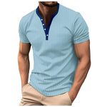 Mens Polo Shirts Long Sleeve Contrast Color Shirt Patchwork Tee Golf Tennis Tops Double Cuff Mens Shirts Blue Warm Running Clothes Men Baggy Vest Tops for Men