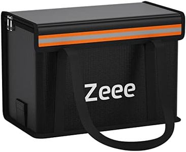 Zeee Lipo Battery Bag Fireproof Explosionproof Safe Bag Extra Large Capacity Lipo Battery Storage Guard Safe Pouch for Charge & Storage(14.17 * 7.87 * 9.84in) - Large Size