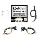 Geekstory BE-880Q GPS Module with Flash QMC5883L Compass GPS Antenna TTL Level 38400bps for Arduino Raspberry Pi Aircraft Pixhawk APM Flight Controller