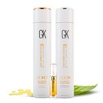 GK Hair Balancing Keratin Shampoo And Conditioner 300ml With Argan Oil Serum 10ml Free For Oily Hair And Scalp Restores Scalp pH Level - Sulfate Free Paraben Free