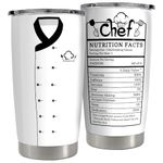 SANDJEST Chef Tumbler 20oz Chef Gifts for Women Men Stainless Steel Insulated Tumblers Coffee Travel Mug Cup Chefs Gifts for Birthday Christmas Cook Lovers Gift