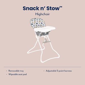 Graco Snack N' Stow Highchair – Foldable Baby Feeding Chair