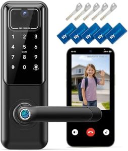 WiFi Video Smart Keypad Door Lock with Camera and Doorbell, Keyless Entry