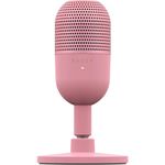 Razer Seiren V3 Mini USB Microphone: Condenser Mic - Supercardioid Pickup Pattern - Tap-to-Mute Sensor with LED Indicator - Shock Absorber - Ultra Compact - PC, Discord, OBS Studio, XSplit - Quartz