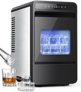 Oylus 1.6" Clear Ice Cube Maker, 4 Large Square Ice Cube in 25 Mins