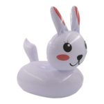 NYRWANA Inflatable Bunny Shape Drink Holders, Inflatable Pool Floats, Inflatable Pool Party 6Pc Drink Floats with Free Pump