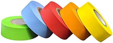 Lab Labeling Tape Variety Pack, 500 Inches Long x 3/4 Inch Width, 1 Inch Diameter Core [5 Rolls of Assorted Colors] for Color Coding and Marking