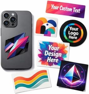 Custom Phone Stickers & Decals – Personalized Logo, Photo, Image or Text Vinyl Stickers for Cell Phone Back, Tablet, Earbud Case, Custom Device Decor Stickers