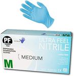 Ultra Feel Blue Nitrile Powder Free Disposable Exam Glove Medium