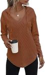 RIROW Womens Hoodie Pullover Long S