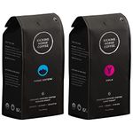 Kicking Horse Coffee, Three Sisters, Medium Roast, Ground, 284 g - Certified Organic, Fairtrade, Kosher Coffee & Hola, Light Roast, Ground, 284 g - Certified Organic, Fairtrade, Kosher Coffee