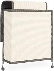 Navaris Rascador de sofá para Gatos - Protector de Esquina Izquierda de sillón butaca sofás Muebles - Afilador de uñas de sisal y Lino para Gato