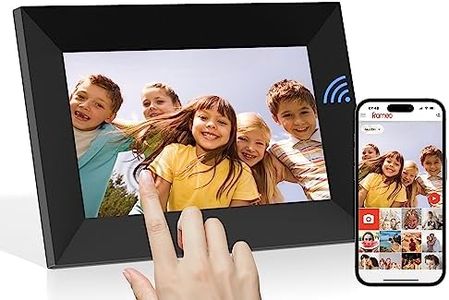 Marco de Fotos Digital con Pantalla táctil de 7 Pulgadas, con 16 GB de Memoria, Fotos y vídeos a través de la aplicación Frameo, Regalo para Padres, Parejas Casadas, Amigos y Familia