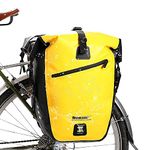 Rhinowalk Bike Bag Waterproof Bike Pannier Bag 27L,(for Bicycle Cargo Rack Saddle Bag Shoulder Bag Laptop Pannier Rack Bicycle Bag Professional Cycling Accessories)-Yellow