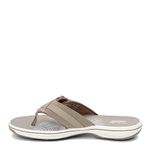 Clarks Women's Breeze Sea Flip Flop, New Greystone, 7.5 UK M