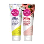 eos Shea Better Hand Cream, Vanilla Cashmere and Coconut, Natural Shea Butter, 24HR Hydration, 2 Pack